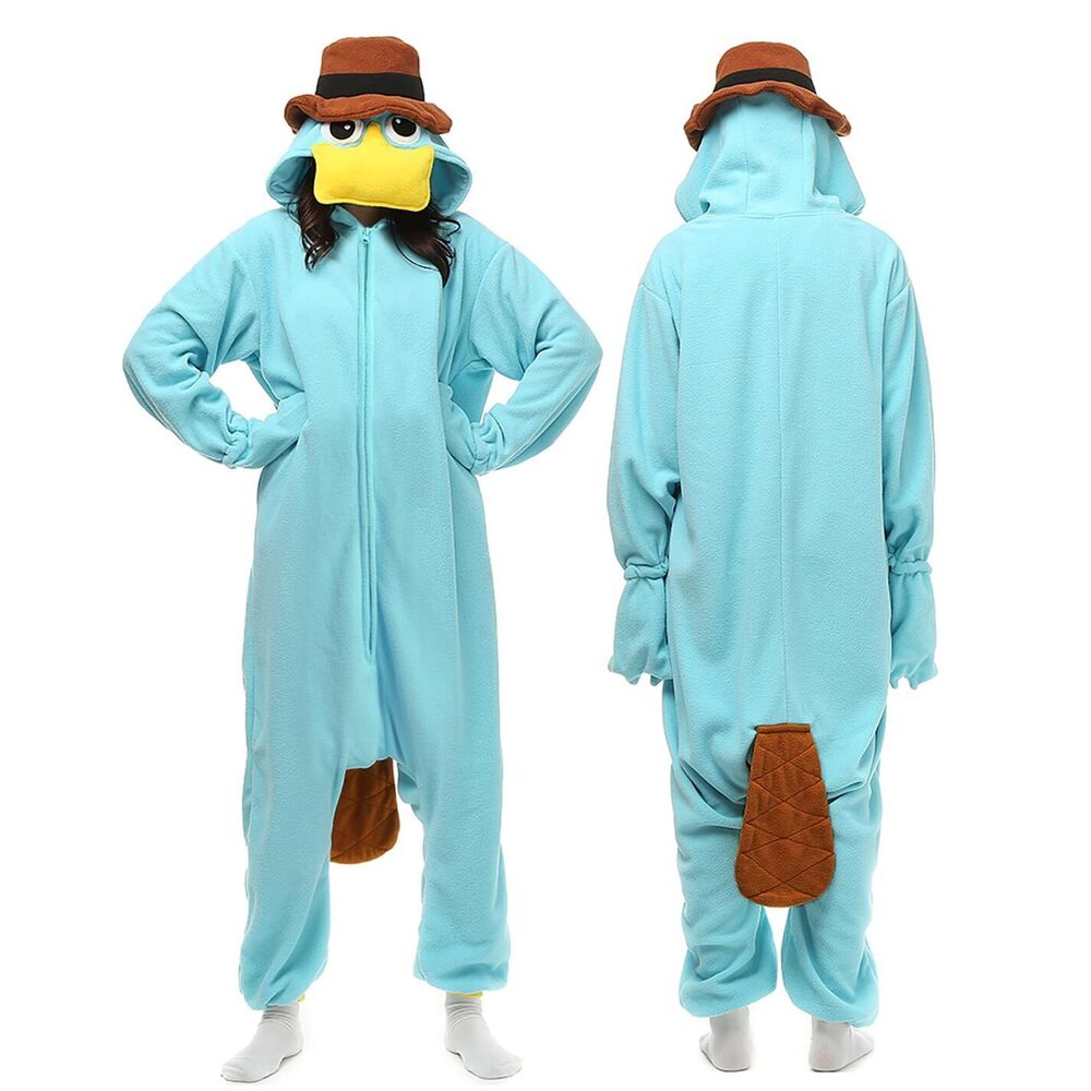 5815 Unisex Adult Platypus Onesie Pajamas Animal Onesies Halloween Cosplay
